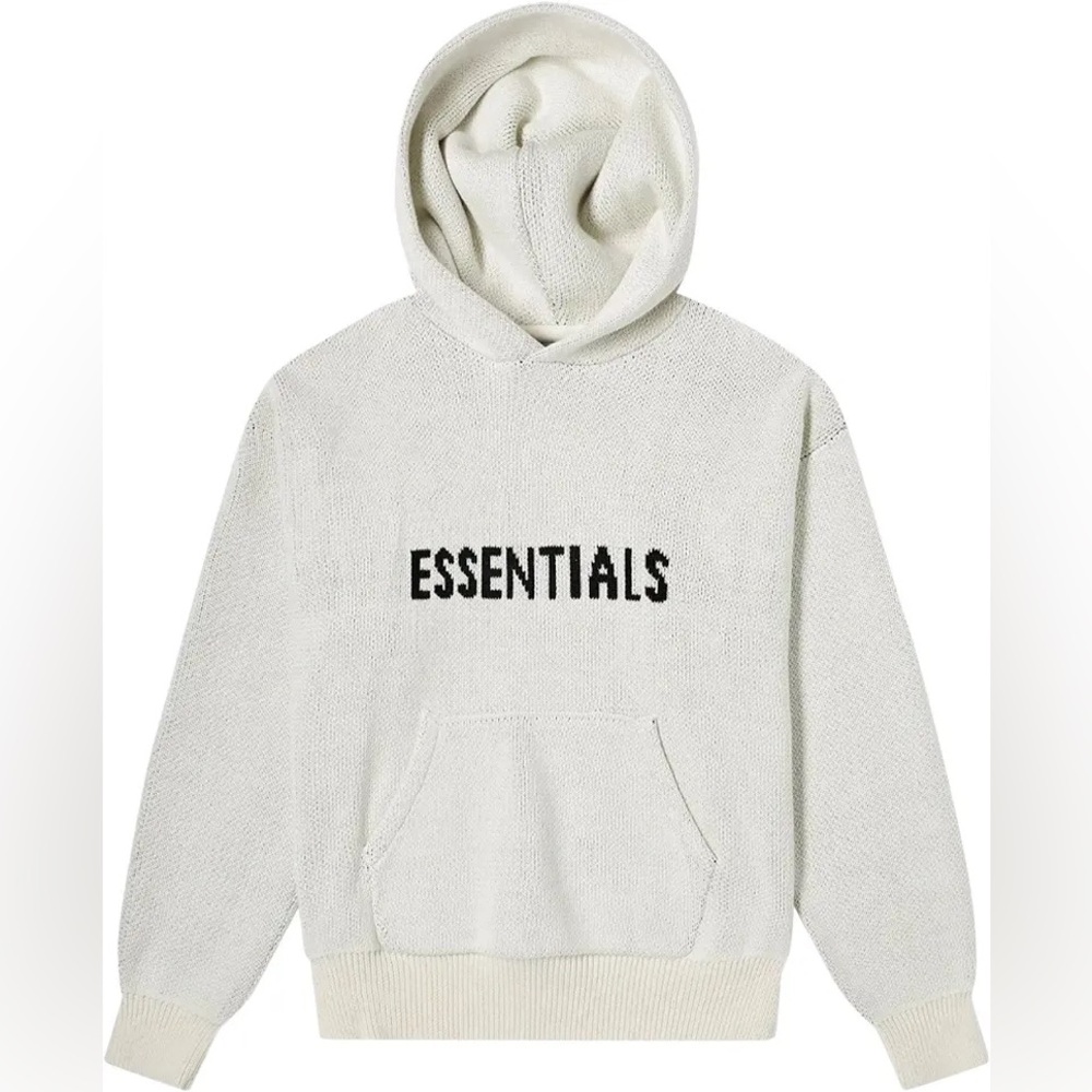 Fear of God Essentials Cream Knit Sweater